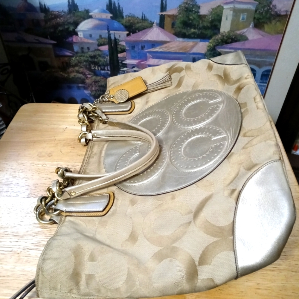 Coach Colette Designer Shoulder Tote Handbag Purse,Excellent Condition👜 - Picture 1 of 15